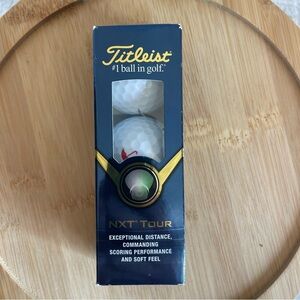 Titleist NXT Tour S White Golf Balls 3-Pack Sleeve  New